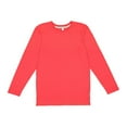 thumbnail image 1 of Lat Apparel 6918 Men's Fine Jersey Long Sleeve, Red/Titanium, XX-Large, 1 of 2