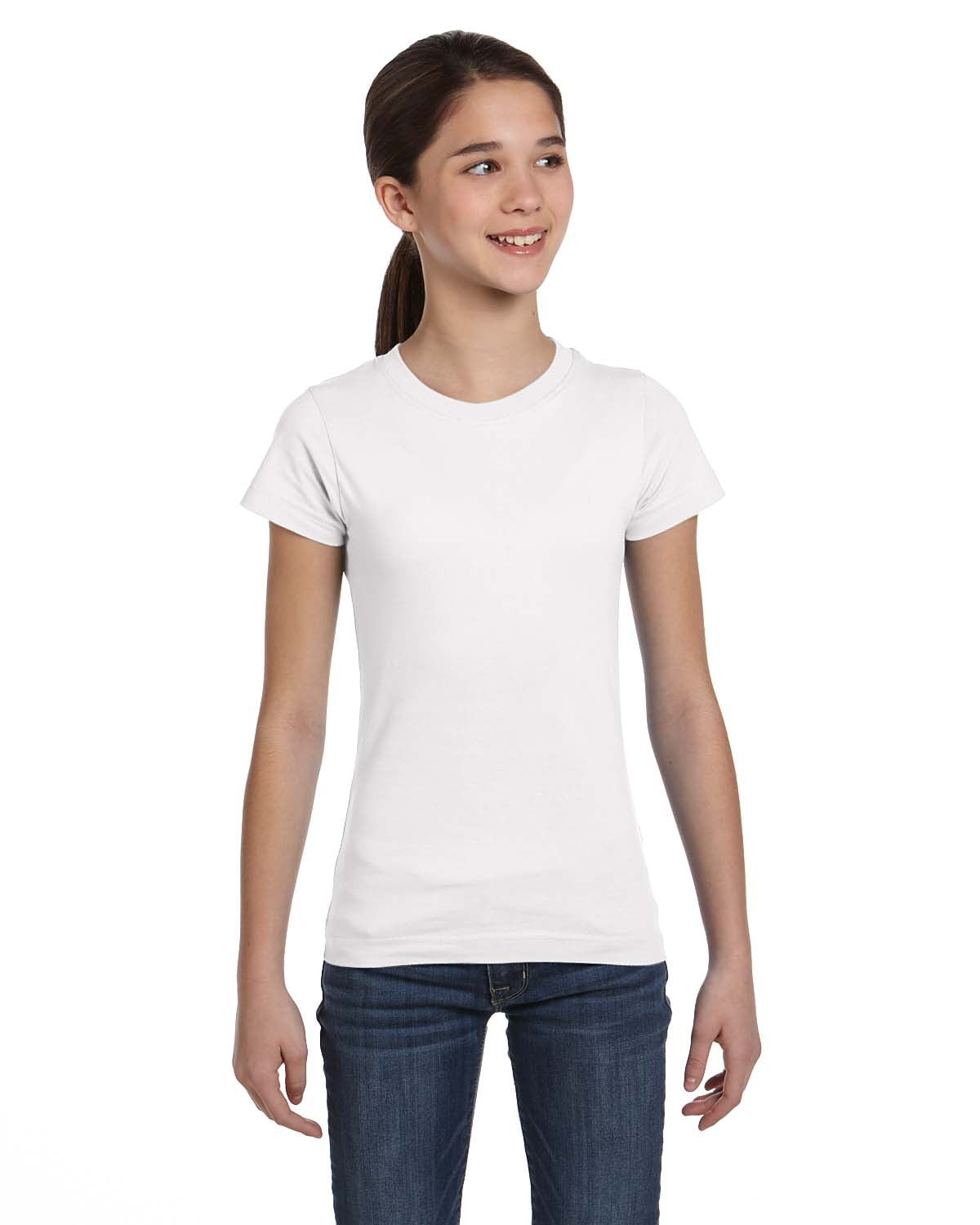 Lat Girls' Fine Jersey Tee 2616