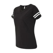 LAT APPAREL Lat Ladies' Football V-Neck Fine Jersey Tee 3537