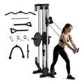 thumbnail image 1 of Lat Pull Down Machine,Cable Crossover Machine with 19 Positions Dual Pulley System,Multi-Function Compact Rowing Machines for Home Gym, 1 of 9