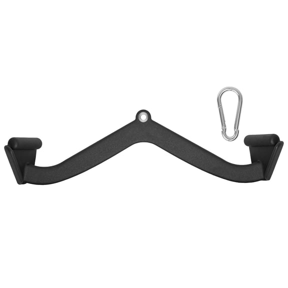 Lat Pulldown Attachment Cable Machine Rowing V Bar Tricep Pull Down Bar Back Strength Training Rubber Coated Handle Grip Bicep Curl Tricep Lat Pulldow