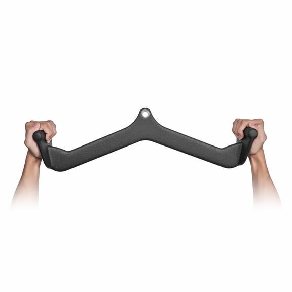 Lat Pulldown Attachment Cable Machine, V Bar, Tricep Bar - Back & Bicep Workout, Rubber Grip, 550kg Capacity, Home Gym Fitness Equipment