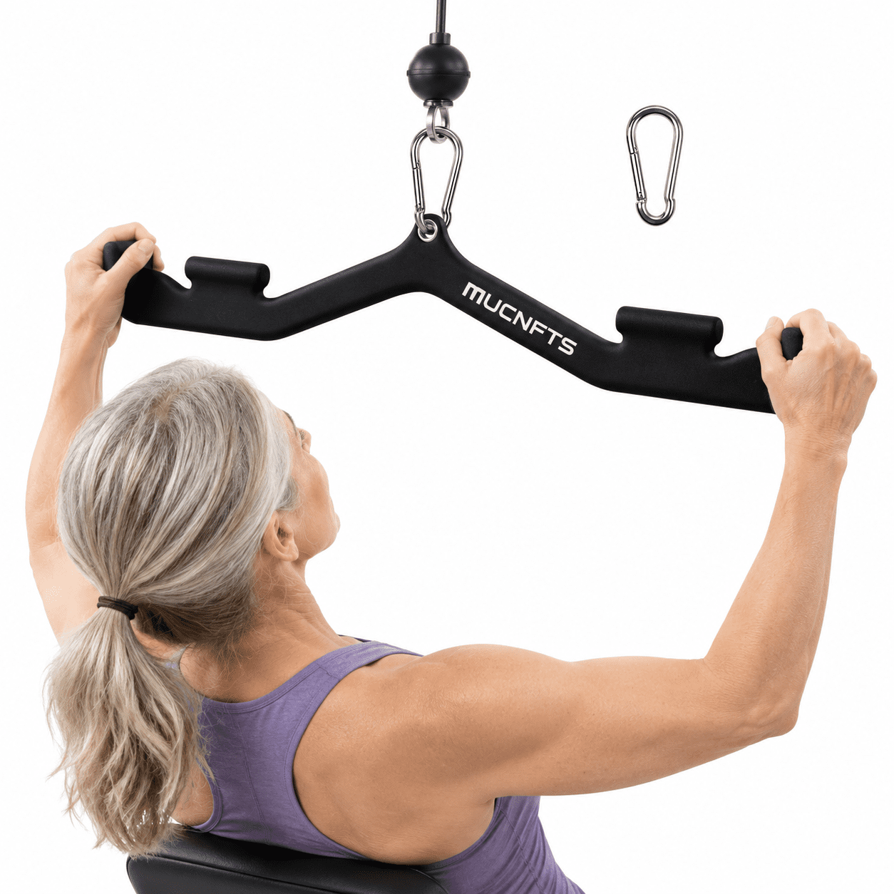 Poll Down Exercise Lat Pulldown Attachment JS005-2 Thickened Pull Down Bar for Gym and ...