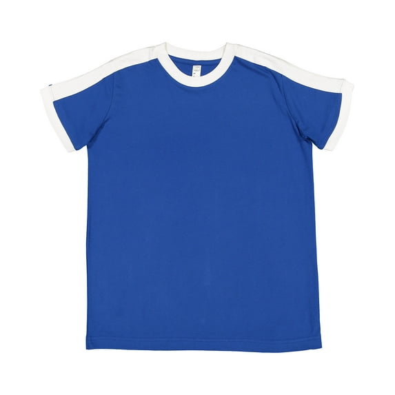 LAT 6132 Youth Soccer Ringer T-Shirt