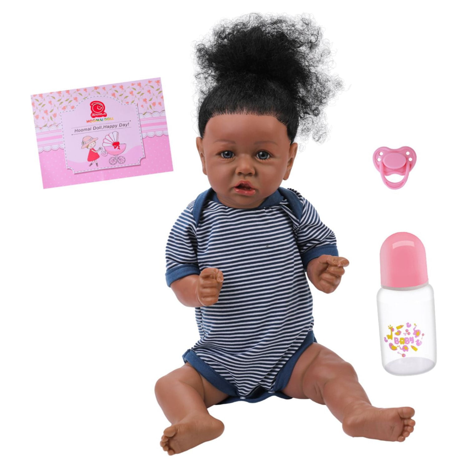 Reborn Real Life Baby Dolls Black Girl 24inch Soft Silicone Realistic  Weighted Dark Brown Skin Newborn Reborn Toddler African American Baby Doll  Allive Detailed Toys for Children Gifts - The Black Toy