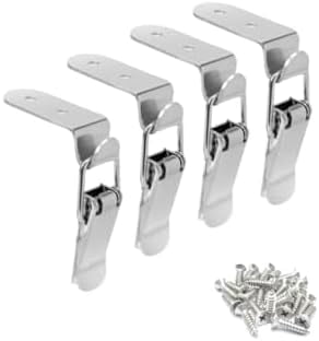 Yinpecly 6PCS Spring-Loaded Toggle Latches - Stainless Steel, 2.2" Length, For Cabinets & Toolboxes