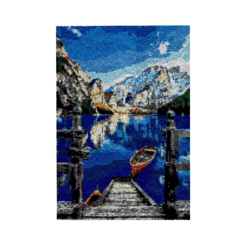 Latch Hook Carpet Kit for Adults Kids Beginners DIY Handmade Rug