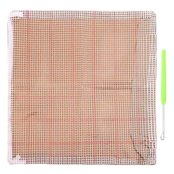 Latch Hook Kit, Latch Hook Pillow Kits Pillow Making Kit for Adults DIY Craft Home, 43x43cm