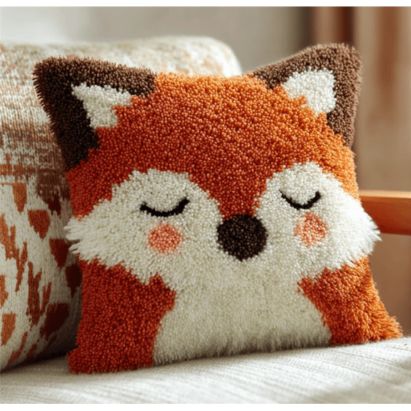 Latch Hook Kits For Adults Cushion Covers Elephant Latch Hook Kits For Adults 17X17Inch With Preprinted Pattern Needlework Embroidery Set DIY Handmade Crochet Craft Kit For Sofa Home Decor