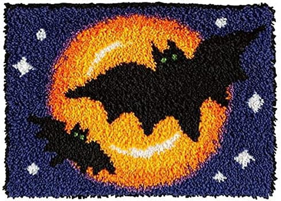 Latch Hook Kits Butterfly Pattern Crochet Needlework Crafts for Kids Adults Beginners DIY Sofa Cushion 20.47 * 14.96 Inch