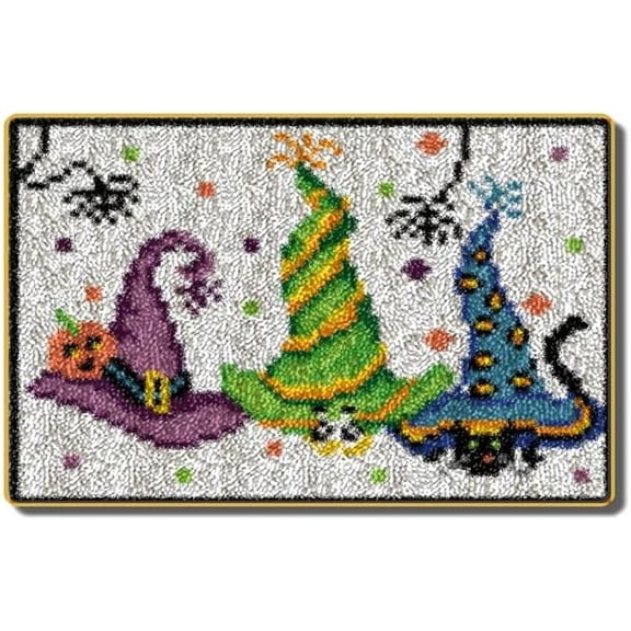 Latch Hook Kits Butterfly Pattern Crochet Needlework Crafts for Kids Adults Beginners DIY Sofa Cushion 20.47 * 14.96 Inch