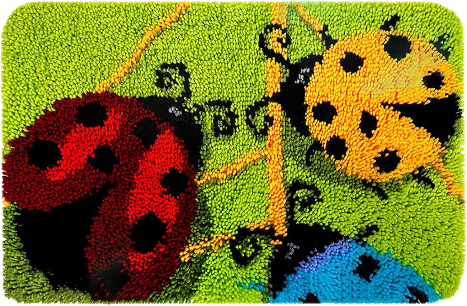 Latch Hook Kits Rug, 3D Pattern Canvas Crochet Needlework Crafts Floor DIY Latch Kits for Adults/Kids(Smooth Sailing, 62*42CM)