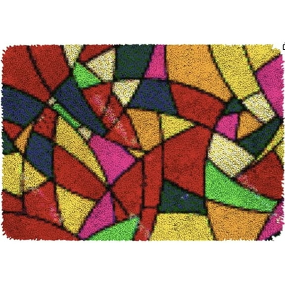 Latch Hook Kits for Adults Embroidery DIY Cross Stitch Crochet Needlework Crafts Mailbox Pattern 16"x24"