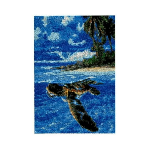 Latch Hook Rug Kit,Animal Cartoon Pattern DIY Latch Hook Rug Making Kit for Adults Kids, Cross Stitch Kit Carpet Making Cushion Needlework for Beginners, Home Decor,