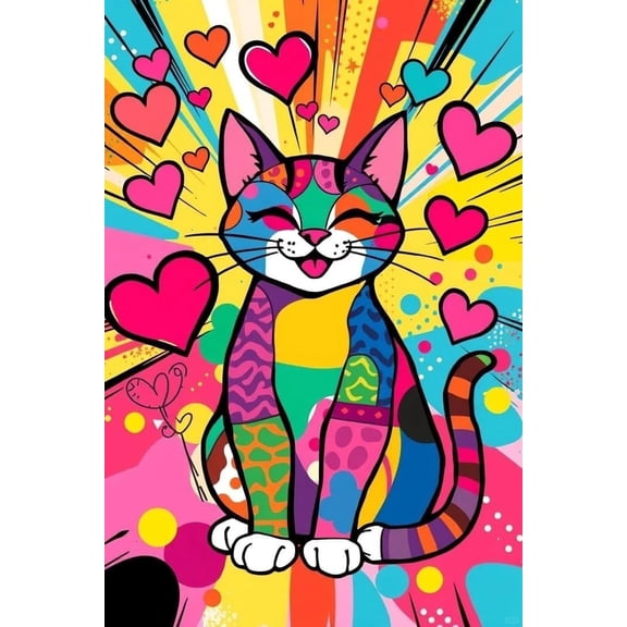 Latch Hook Rug Kits For Adults Beginners Cute Colorful Cat Diy Craft Doormat Rug Making Kit Tapestry Cushion Knitting Patterns Printed Mesh Mat Canvas Wool Yarn Fabric Gift Women