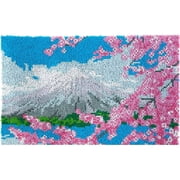 Latch Hook Rug Kits for Adults,Spring Mountian Rug Making Latch Hooking Kit latch hook cushion kits,Needlework Cushion Cover Hand Craft Crochet for Great Family