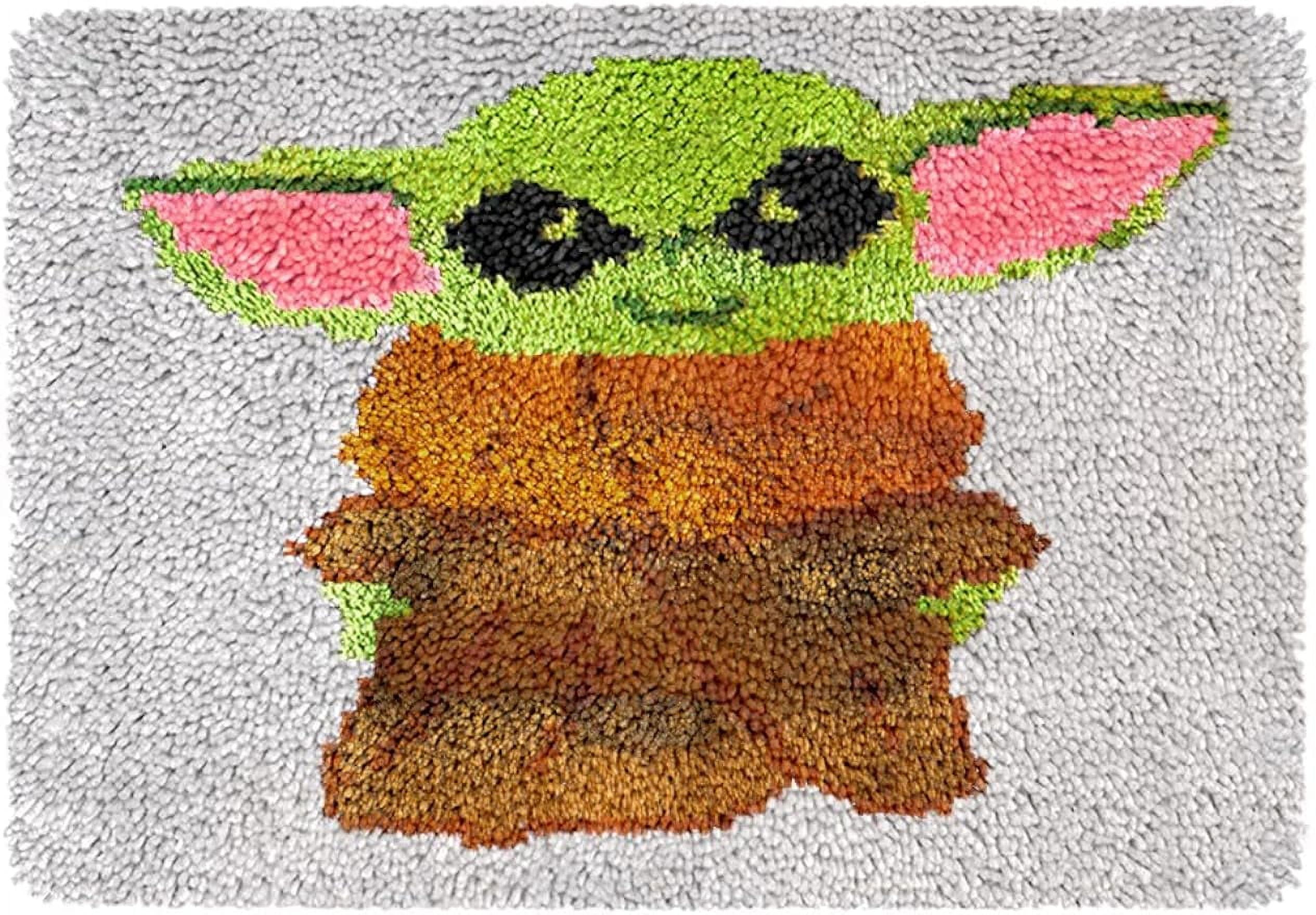 Latch Hook Rug Kits Animal DIY Embroidery Canvas Yarn Carpet Set for ...