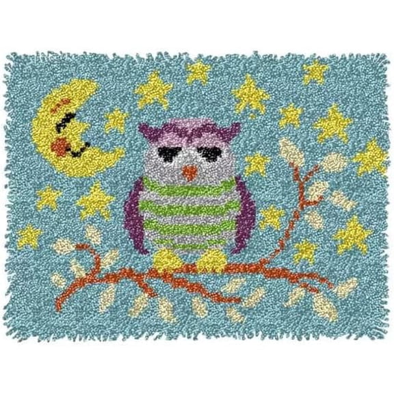 Latch Hook Rug Kits, DIY Carpet Embroidery Kits, Latch Hook Rug Needlework DIY Rugs Craft Kits for Beginners, Adults and Children, 20x15 Inches