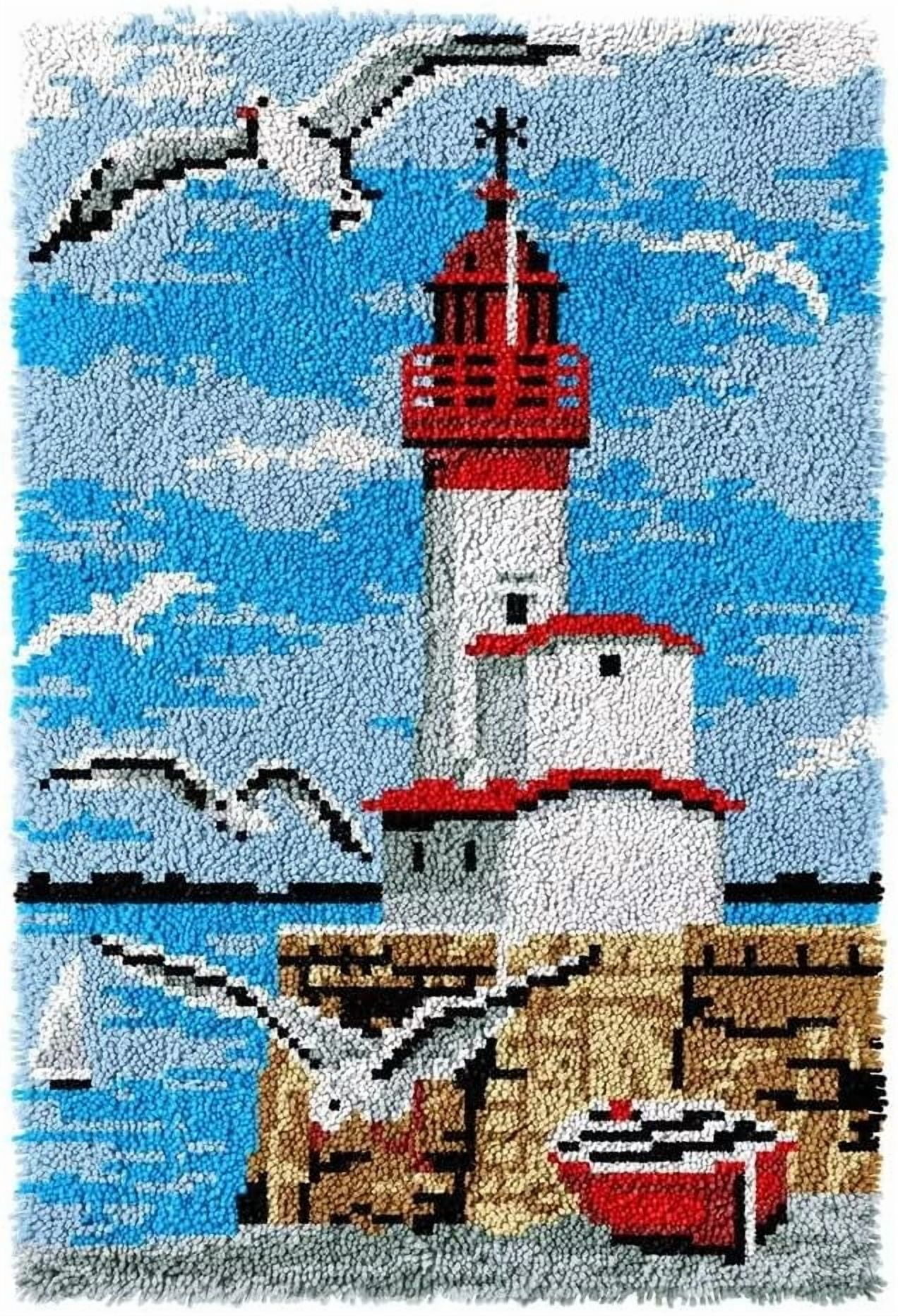 Let Hook Rug Kit Latch Hook Rug Kits, DIY Latch Hook Rug, Home Carpet Rug Making Canvas ...