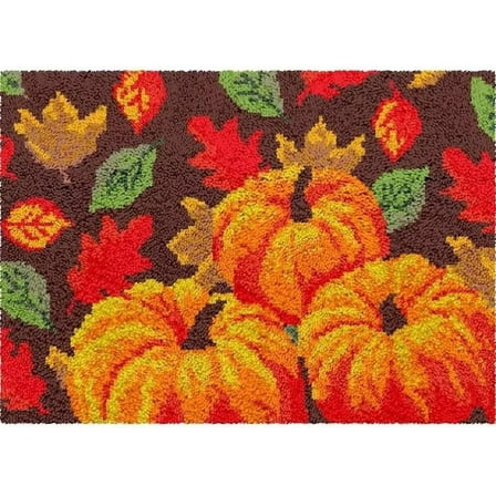 Latch Hook Rug Kits, DIY Latch Hook Rug, Home Carpet Rug Making Canvas Kits, DIY Crochet Kits Embroidery Kits Needlework Crafts for Home Decor, Latch Hook Kits for Beginners Kids Adults, 50 X 38 cm