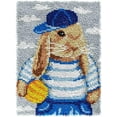 thumbnail image 1 of Latch Hook Rug Kits, DIY Latch Hook Rug, Home Carpet Rug Making Canvas Kits, DIY Crochet Kits Embroidery Kits Needlework Crafts for Home Decor, Latch Hook Kits for Beginners Kids Adults, 50 X 38 cm, 1 of 7