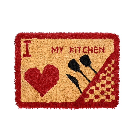 Latch Hook Rug Kits Embroidery DIY Crochet Needlework Crafts for Adults and Kids Beginners 20"x 15"
