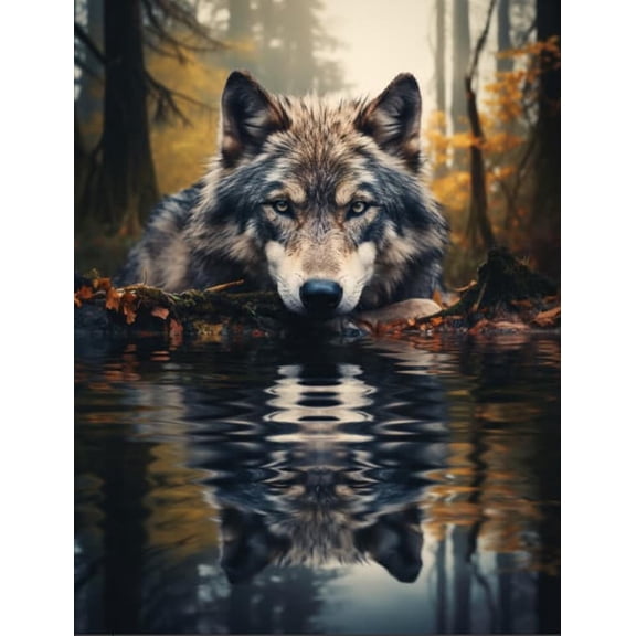 Latch Hook Rug Kits, Home Carpet Rug Making Canvas Kits Wolf 38 X 52 Cm Latch Hook Craft Decorative Tapestry Diy Kit Latch Hook Rug Kits For Beginners Adults