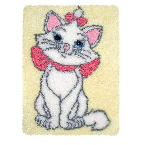 Latch Hook Rug Kits, Kids Adults Carpet Embroidery Set Beginners Cross Stitch DIY Crochet Needlework Crafts Kits with Yarns, Crochet Hook and Gift Box, Mariecat 20 x15 Inches