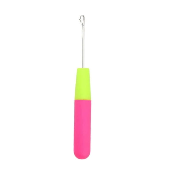 Latch Hook Tool,Latch Hook Crochet Needle,Crochet Needle for Hair,Multi-Purpose Knitting Needles,6.22 Inch Crochets Needle with Plastic Handle,Crochet Hook for Scarf Making and Art Crafts,5.7mm