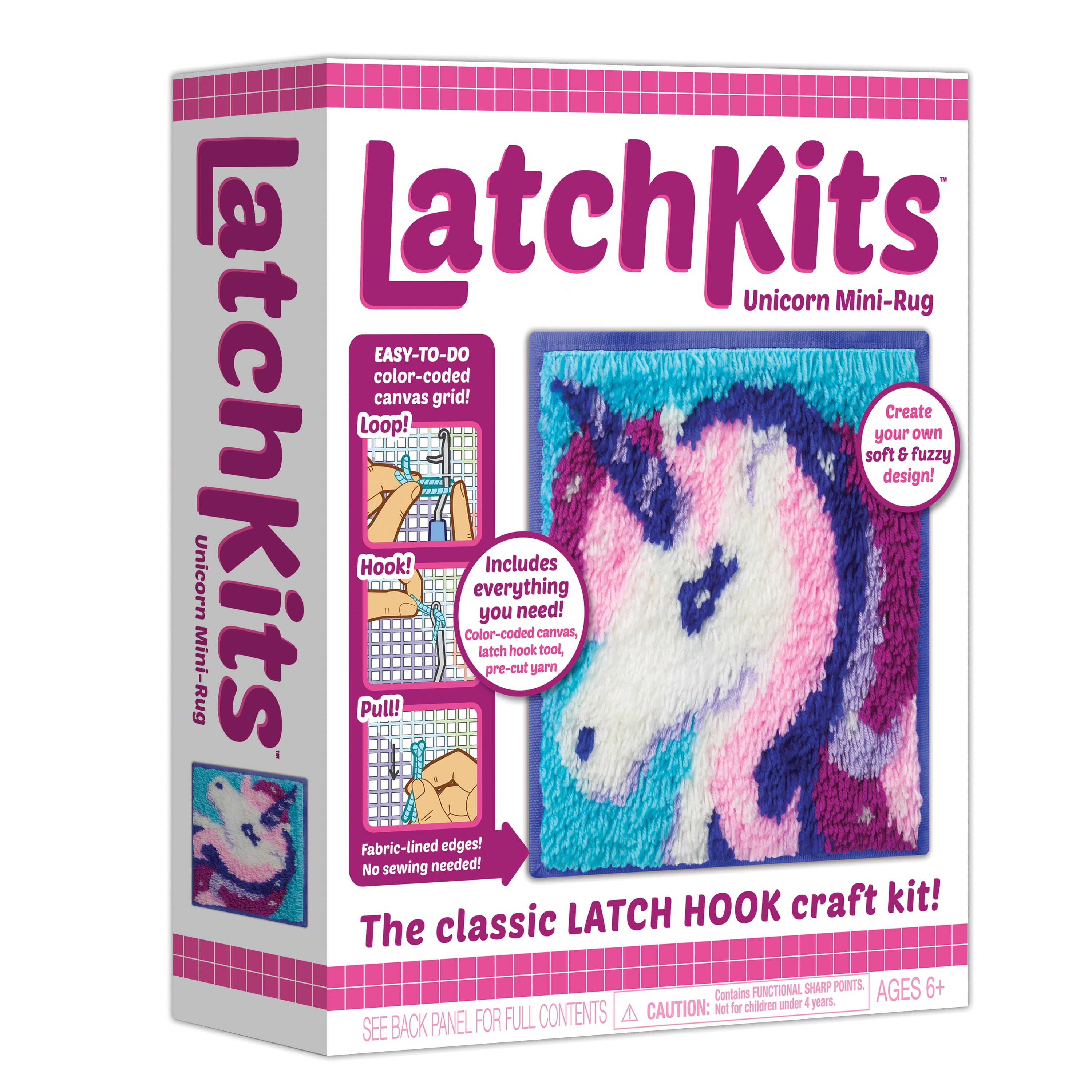 LATCHKITS Latch Kit Mini Rug-Unicorn