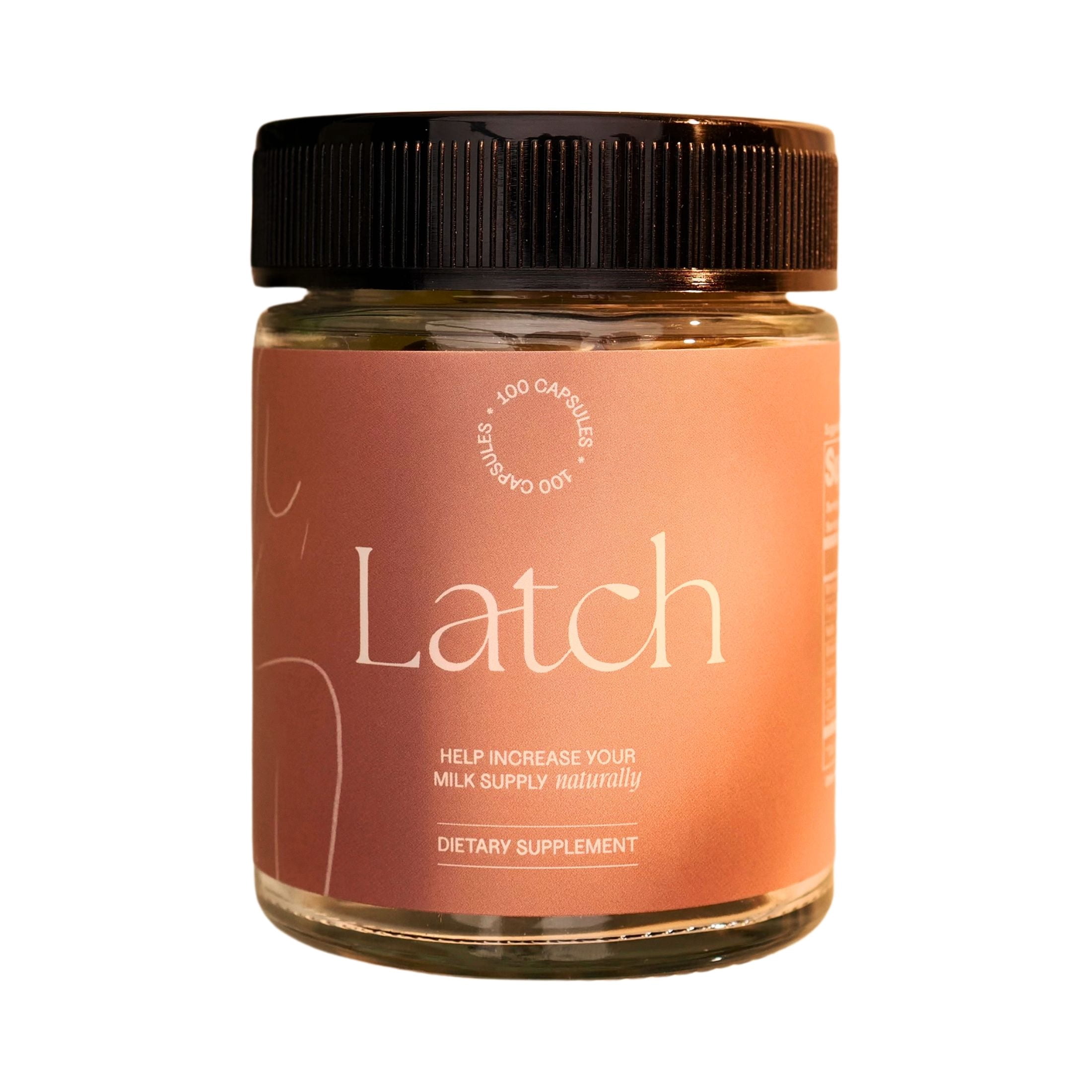 Latch Moms SupplyBoost+ Breastfeeding Supplement, 100 Count