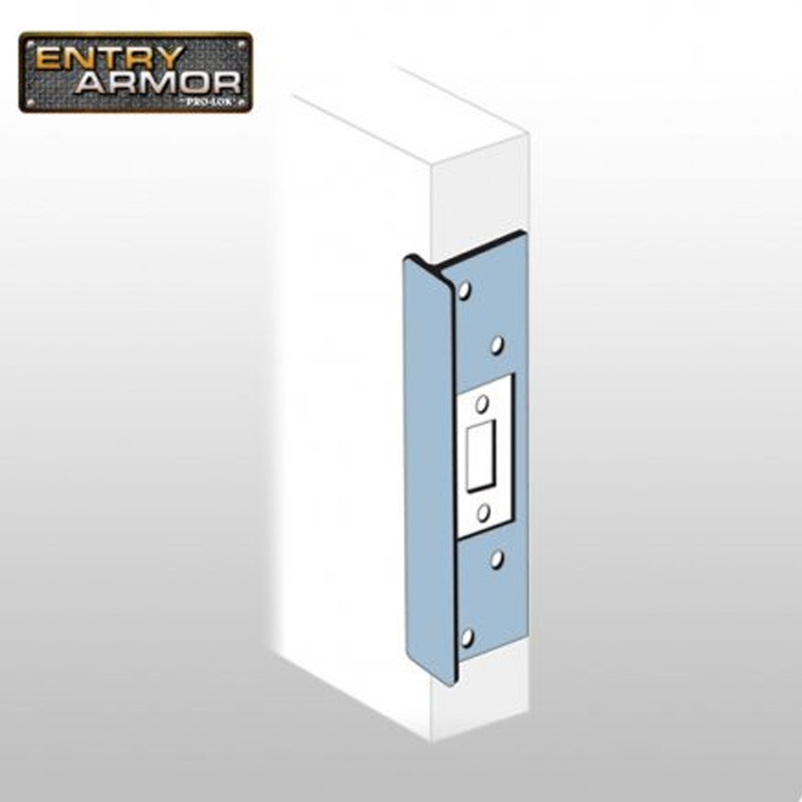 Latch Protector By Entry Armor Tstyle 6" x 13/4" Aluminum Secure