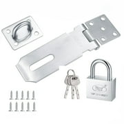 Latch Set - 4 Inch Latch + 10 Screws + Lock + 3 Keys