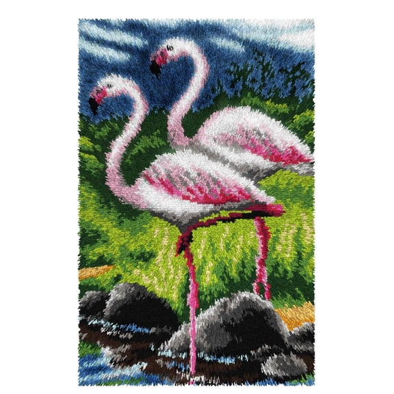 Latch-hook rug kit Flamingos 4233
