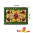 thumbnail image 1 of Latch hook rug kit,latch hook cushion kits,Ladybug And Bee Latch Hook Rug Kit for Adults Crocheting Carpet Rug Yarn Sofa Cushion Mat Tapestry DIY Carpet Arts Crafts 50×38cm/20*15in, 1 of 11
