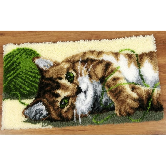 Latch hook rug kit,latch hook cushion kits,Latch Hook Rug And Pillow Kit for Adults Crocheting Carpet Rug Yarn Sofa Cushion Mat Tapestry DIY Carpet Arts Crafts