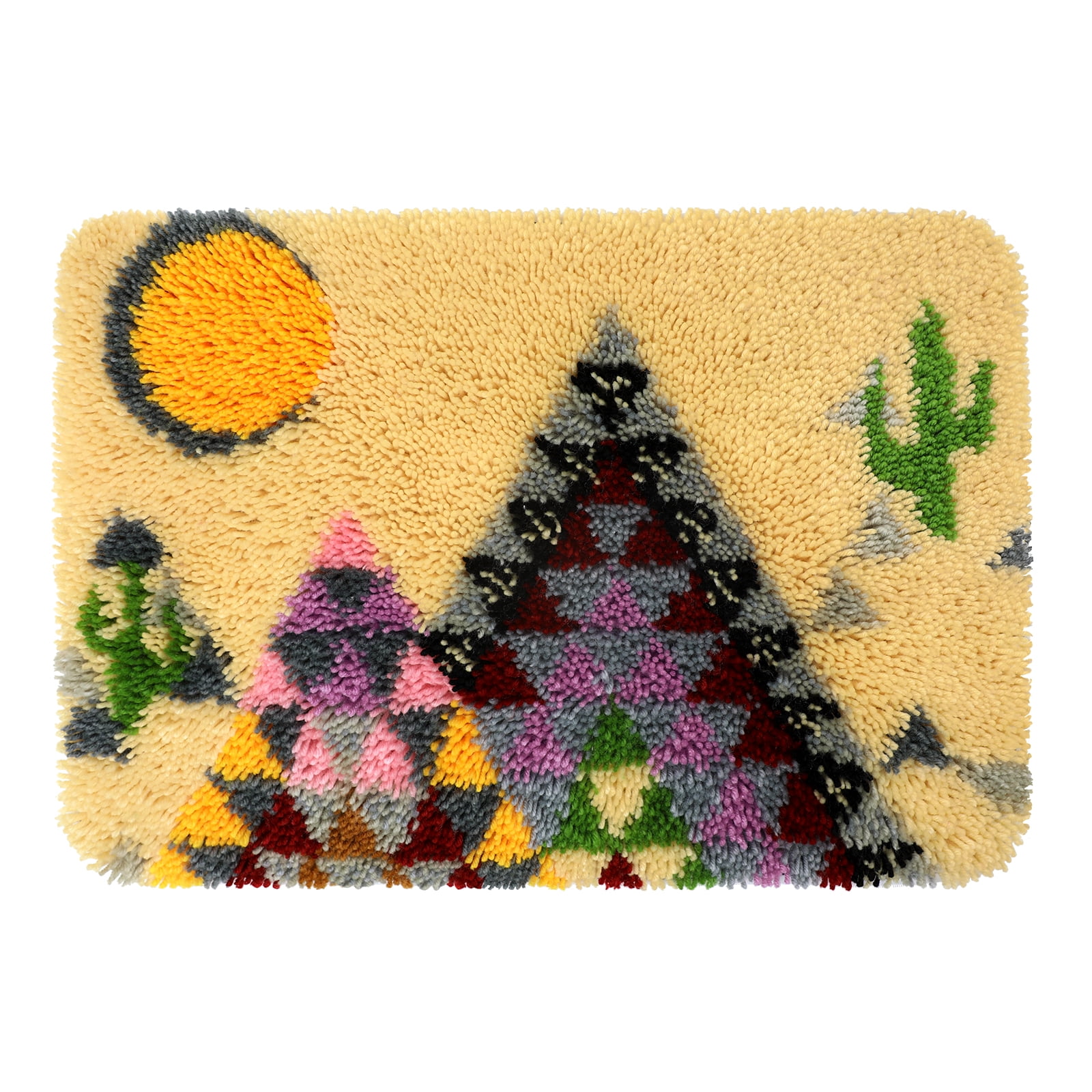 Latch hook rug kit,latch hook cushion kits,Lighthouse Latch Hook Rug Kit for Adults Crocheting Carpet Rug Yarn Sofa Cushion Mat Tapestry DIY Carpet Arts Crafts 50×38cm/20*15in