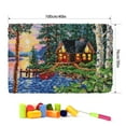 thumbnail image 1 of Latch hook rug kit,latch hook cushion kits,Riverside Cottage Latch Hook Rug Kit for Adults Crocheting Carpet Rug Yarn Sofa Cushion Mat Tapestry DIY Carpet Arts Crafts 50×38cm/20*15in, 1 of 9