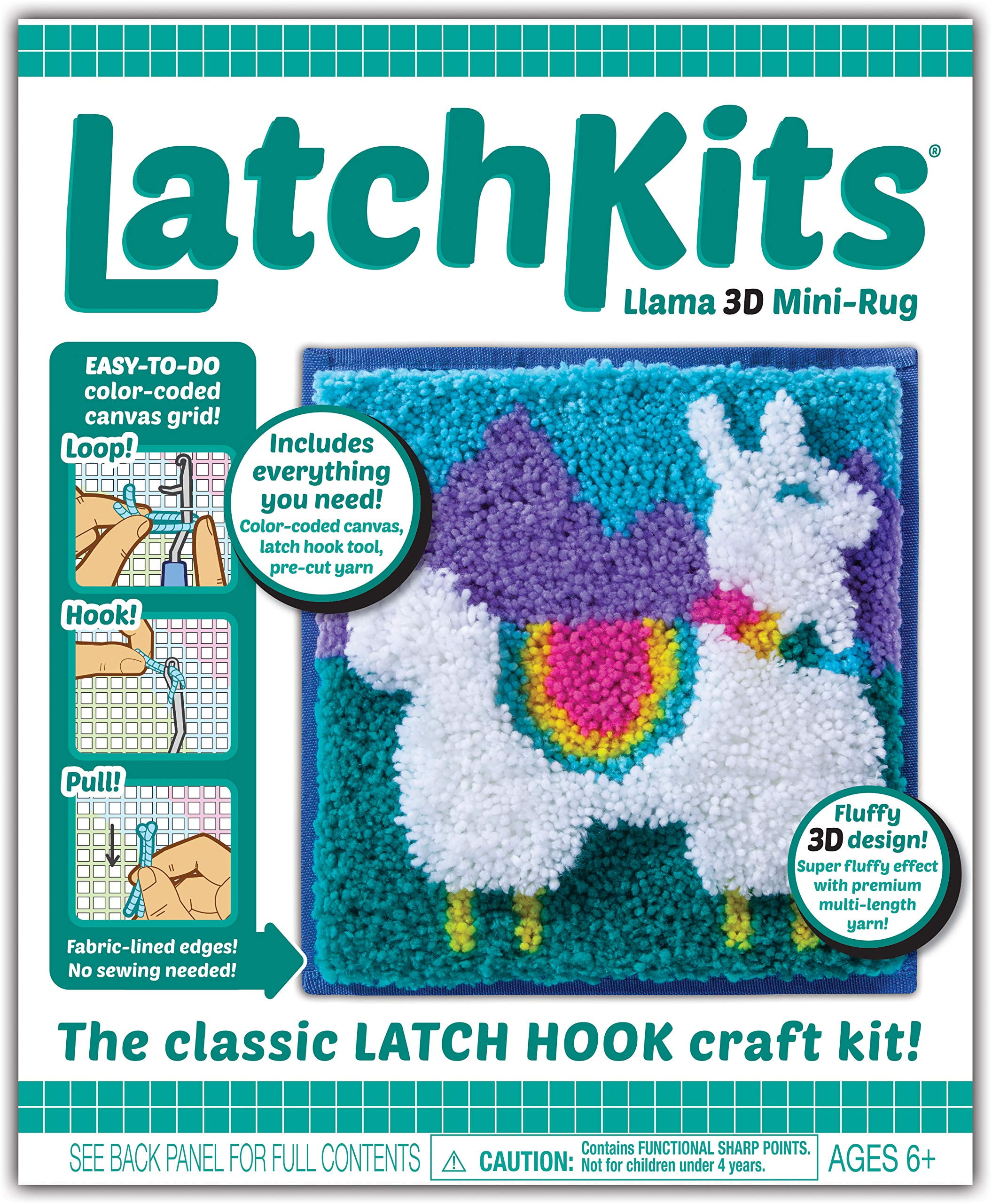 Latchkits 3D Craft Kits - Llama 3D - By PlayMonster - Ages 6+