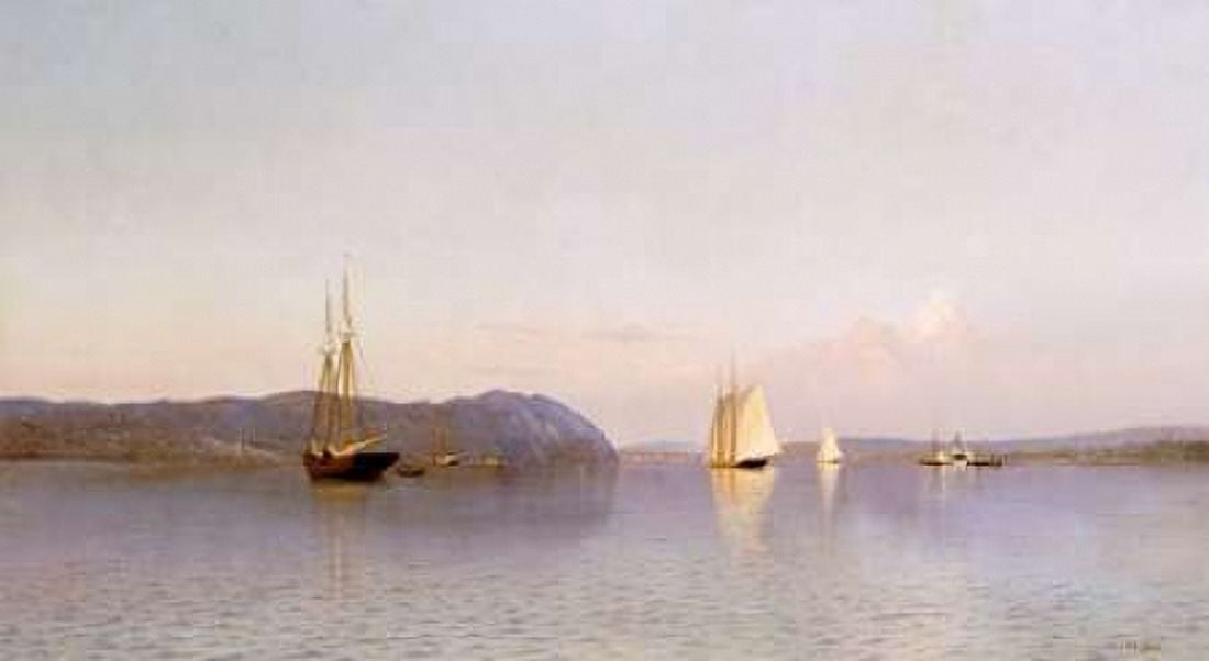 Late Afternoon Haverstraw Bay Canvas Art - Francis A Silva (12 x 18)