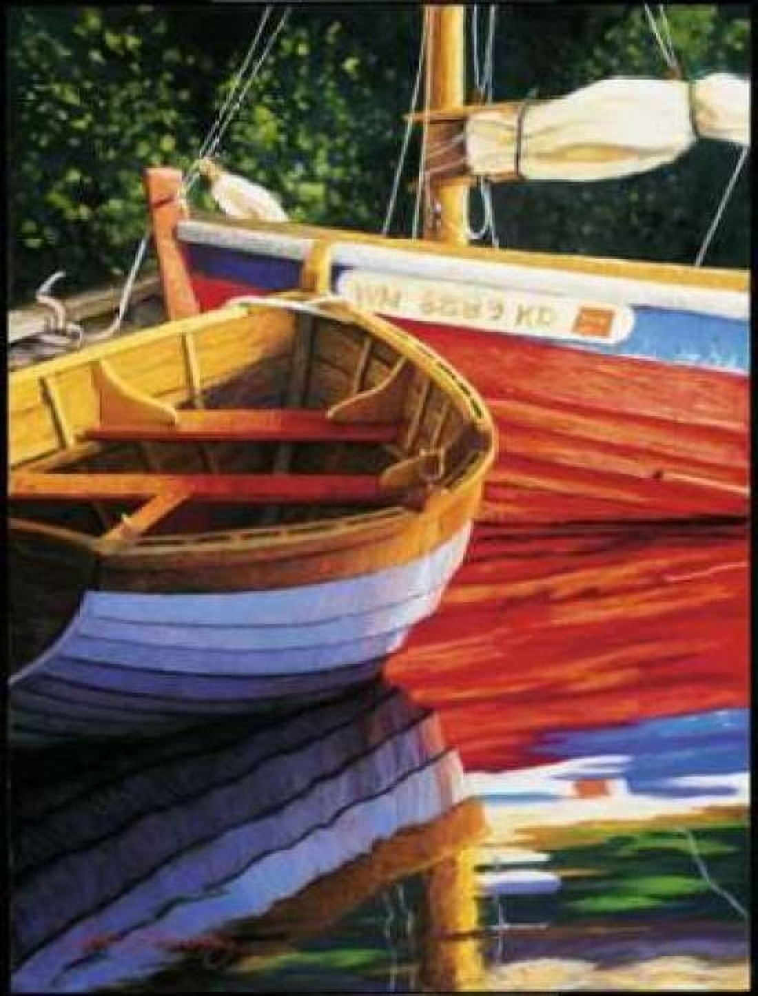 Late Afternoon Reflections Canvas Art - Luke J Tornatzky (22 x 28)