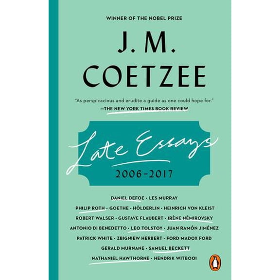 Late Essays: 2006-2017