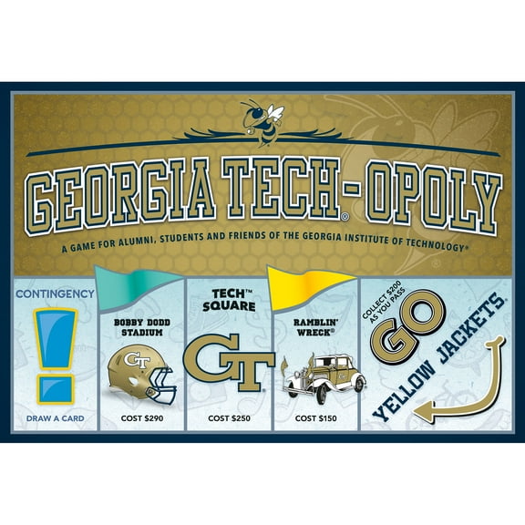 Late For The Sky: Georgia Tech-Opoly - Themed Family Board Game, Opoly-Style Game Night, Traditional Play Or 1 Hr Version, Ages 8+, 2-6 Players