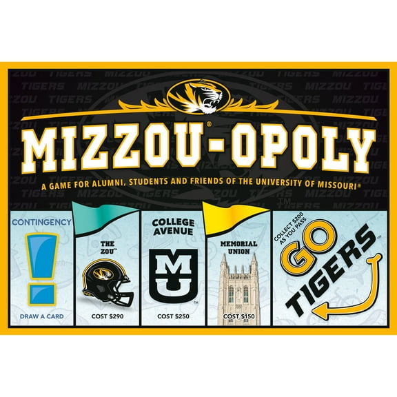 Late For The Sky: Mizzou-Opoly - University Of Missouri Themed Family Board Game, Opoly-Style, Traditional Play Or 1 Hr Version, Ages 8+, 2-6 Players