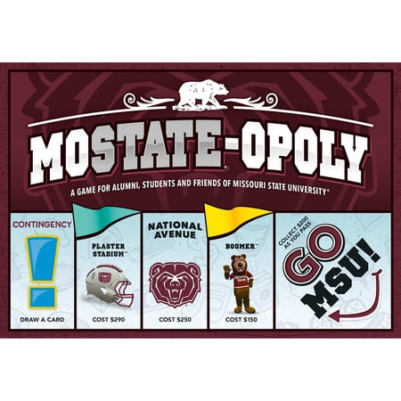 Late For The Sky: Mo State-Opoly - Missouri State University Themed Family Board Game, Opoly-Style, Traditional Play Or 1 Hr, Ages 8+, 2-6 Players