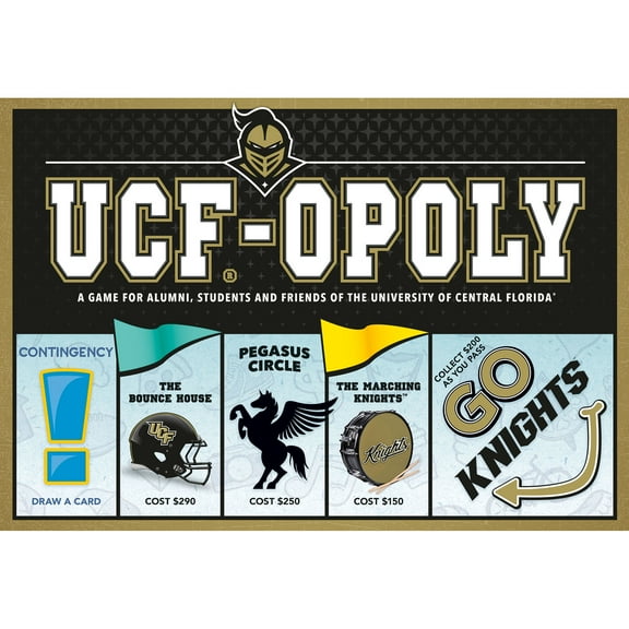 Late For The Sky: UFC-Opoly - University Themed Family Board Game, Opoly-Style Game Night, Traditional Play Or 1 Hr Version, Ages 8+, 2-6 Players