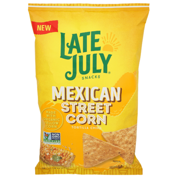 Late July Mexican Street Corn Tortilla Chips 7.8 oz - Pack of 5