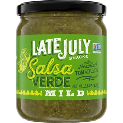 Late July Roasted Tomatillo Salsa 15.5 oz (Pack of 12)