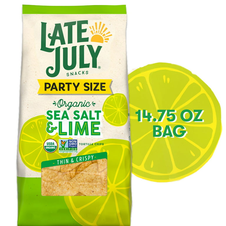 https://i5.walmartimages.com/seo/Late-July-Snacks-Thin-Crispy-Organic-Tortilla-Chips-Sea-Salt-Lime-14-75-oz-Party-Size-Bag_d2f90671-674f-46c4-a5c5-29df4c78d586.38bdab38036cea206b4113a7d67c02d9.jpeg?odnHeight=768&odnWidth=768&odnBg=FFFFFF