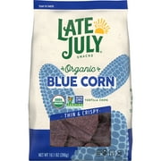 Late July Blue Corn Organic Tortilla Chips, 10.1 oz Bag